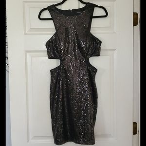 Black Sequin Dress